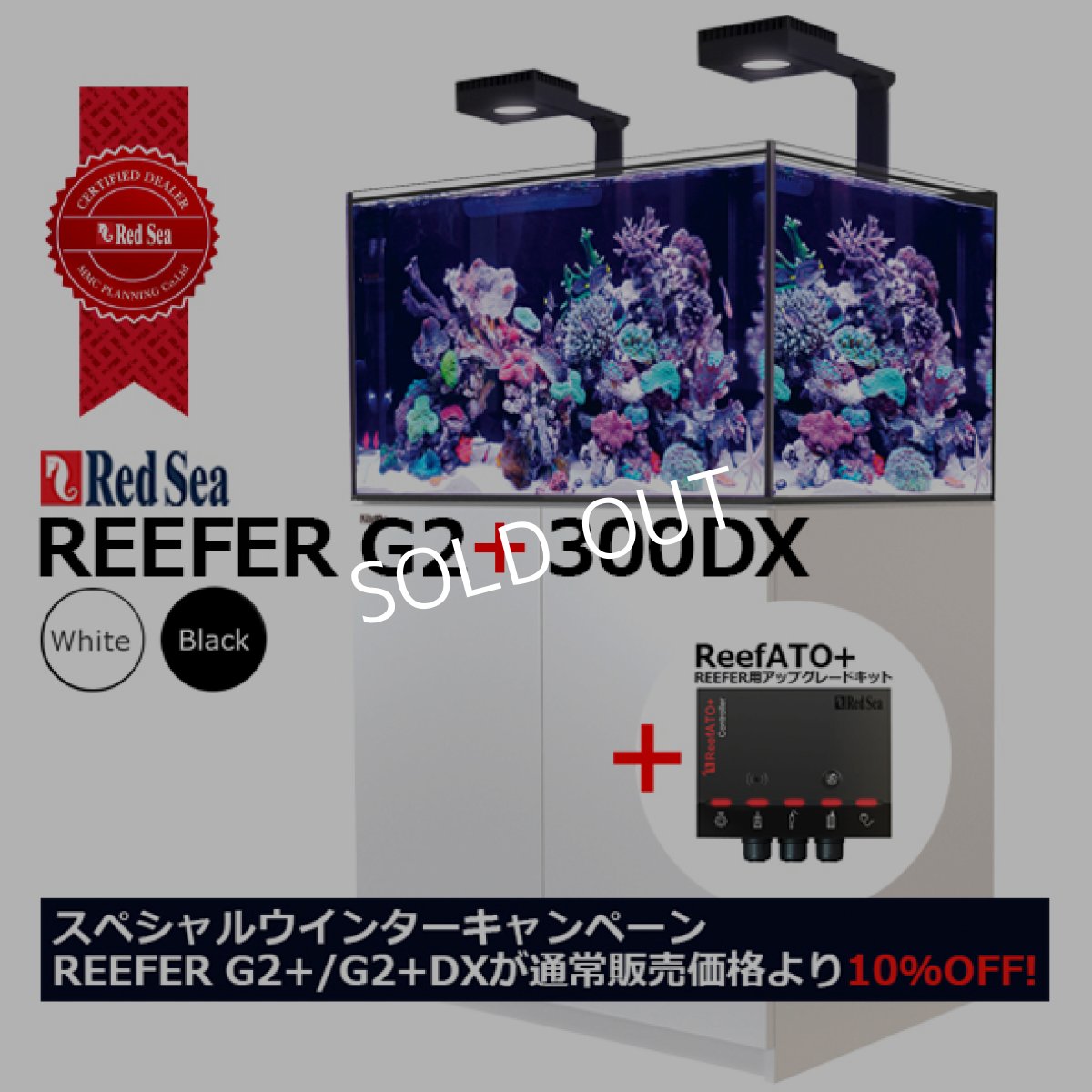 画像1: 期間限定・特別キャンペーン価格 レッドシー REEFER 300DX G2 +　ブラックキャビネット (1)